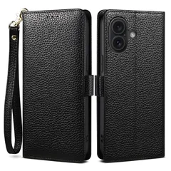 【新品】 TUHUDOO ケース 手帳型 for iPhone 17 用の ケース 手帳型 本革 牛革 カード収納 サイドマグネット式 横置きスタンド機能付き 上下にストラップホール付き ストラップ付 アイフォン 17 ケース 柔軟なTPU素材 耐衝撃 全 1