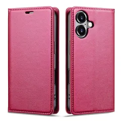 【新品】 アイフォン17対応ケース iphone 17手帳型ケース case 真珠光沢レザー RFID磁気防止 スマホケース 内蔵マグネット スタンド機能 カード入れ 薄型 ワインレッド 0