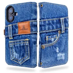 【新品】 UK Trident デニム iPhone 17 用 ケース 手帳型 カード収納 11オンス本格デニム 1