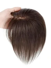 【数量限定】(髪長25cm 内網ネットサイ7cm*7cm 100%人毛 かつら ポイントウィッグ つむじ 八字前髪ダークブラウン) 部分ウィッグ女性 ハゲ隠し 白髪隠し ヘアピース 年秋冬モデル新登場バレないウィッグ】小面積7*7cm 【RENLIGUOJI