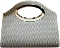 ORIJIRI 結婚式 バッグ クラッチバッグ パーティーバック チェーン付き フォーマルバッグ 2WAY ハンドバッグ 披露宴 (シルバーグレー)