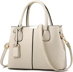 ORIJIRI ショルダーバッグ レディース ハンドバッグ カバン レディースバッグ 2way 女性 可愛い PUレザー (ホワイト)