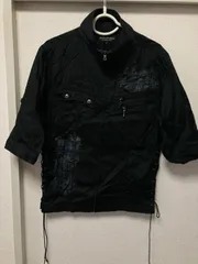 美品　古着　長袖　ジャケット　アウター　フルジップ　メンズ　レディース　ブラック　L