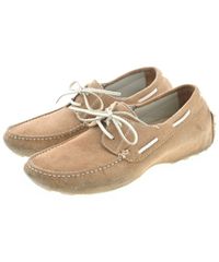 LARDINI スウェード メンズドライビングシューズ インディゴブルー