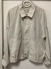 美品　古着　透け感　長袖　ジャケット　メンズ　レディース　ライトグレー　M