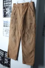 (M-L) Carhartt カーハート コットン パンツ 90年代 カーペンター ブラウン キャメル -23D5