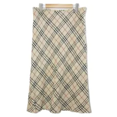 バーバリー ロンドン BURBERRY LONDON ノバチェックスカート ミモレ丈