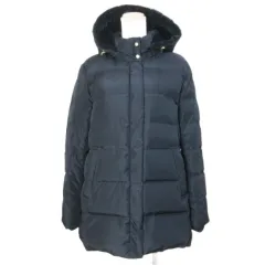 グローバルワーク GLOBAL WORK 近年 ウツクシルエット撥水ダウンコート GW724551AD ジップアップ スタンドカラー M 紺 ネイビー /X