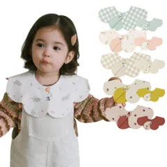 新品 [Konny] コニーベビースタイ セット Baby Bib 360°ローリング よだれかけ 吸収性・速乾性 シンプル 女の子 男の子 ベビーコーデ 出産祝い おしゃれ プレゼント