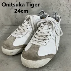 Onitsuka Tiger メキシコ66 MEXICO66 24cm スニーカー ホワイト×グレー 白 レザー 本革 1183C102 メンズ レディース ユニセックス 靴 カジュアルシューズ ローカット ★ ■■