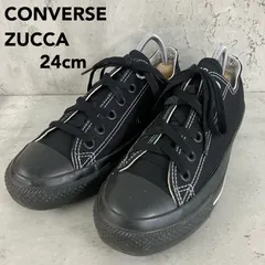 CONVERSE × ZUCCA コンバース ズッカ コラボ ジャックパーセル 24cm 黒 キャンバス 1CL213 スニーカー 靴 シューズ ローカット 希少 廃盤 完売品 別注 レディース お洒落 カジュアル レア ★ ■■