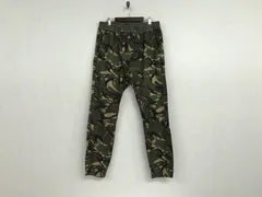 本物ナノユニバースnanouniverseコットンイージーストレッチカモフラ迷彩柄ワークパンツメンズサーフアメカジミリタリーワークストリートスケータービジネススーツモードドレスゴルフバイカーLカーキ