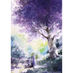 原画）軽やかな光の季節【SMサイズ／水彩画／#2976】 - メルカリ