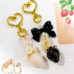 ♡大きめいちごのキーホルダー♡2個セット