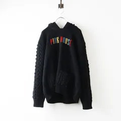 Archive ピンクハウス PINK HOUSE マルチロゴ 袖ケーブルニット切替 プルオーバーセーター ブラック┃秋冬【2400014739893】のサムネイル