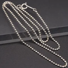 M182 ヴィンテージ SILVER 925刻印 ネックレス ボールチェーン デザイン シルバー