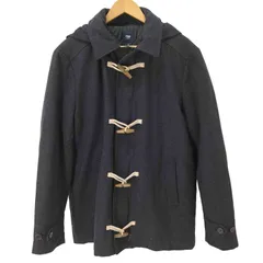 ギャップ Gap スタンドカラー ウール混 裏地キルティング ダッフルコート メンズ JPN：L 