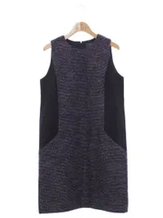 フォクシーブティック サイドクール 32798 ワンピース 40 ネイビー ツイード ITG3RYJD3WS4