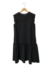 フォクシーニューヨーク collection 37563 ワンピース 42 ブラック フリル グログラン ITUZSBR2LFHC