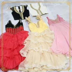 バレエ 衣装 まとめ売り 5点セット ロマンティックチュチュ スペイン ドレス ワンピース ベスト 発表会 ジュニア レッド系 イエロー系 ピンク系 ステージ衣装 コンテスト ドンキ コンクール パーティー服 子供用 キッズ バレエ ドレスセット