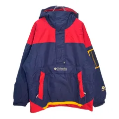 90年代 Columbia コロンビア アノラックパーカー アウトドア マルチカラー(メンズ L)中古 古着 V9011