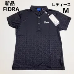 G286 新品 FIDRA フィドラ 半袖 ポロシャツ カットソー ゴルフ ゴルフウェア レディース ウィメンズ  M ネイビー FD5TUG03 消臭 冷感 春 夏 おしゃれ お洒落 C1839