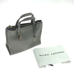 $$ MARC JACOBS マークジェイコブス 2WAYショルダーバッグ 内部キズ有 レザー グレー