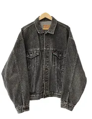 リーバイス Levi's VINTAGE ヴィンテージ 80s-90s 70507 4858 先染め BLACK USA製 ブラック デニム ジャケット ジージャン XL 黒 ブランド古着ベクトル 中古260118