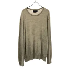 POLO RALPH LAUREN ポロラルフローレン ウール 長袖 セーター XL ベージュ ニット メンズ 古着