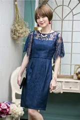 送料無料 未使用 イベント ネットチュール エレガント 膝丈 ワンピ－ス 11号 L (OPN3548)