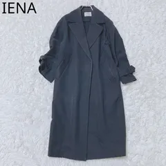 イエナ　チェスターコート　オーバーサイズ　テーラード　ロング丈　ディテール　ポケット　エレガント　シンプル　ネイビー　サイズ36    Sサイズ相当