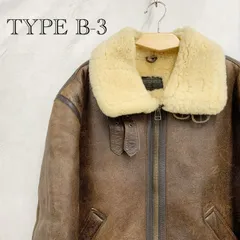 TYPE B-3 EMBK-88NH ムートンジャケット サイズ表記無し ブラウン メンズ ファッションのサムネイル