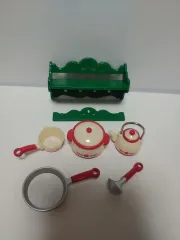 シルバニアファミリー キッチン家具 棚 鍋セット