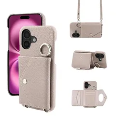 【新品】 CASAFUNY と互換性のある iPhone 17 ケース 手帳型 ショルダー 調節可能なショルダーストラップ 首掛け 肩掛け 斜めがけ レディース 化粧鏡 カード ストラップ 携帯ケース iphone 17 スマホケース アイホン17 カード 1