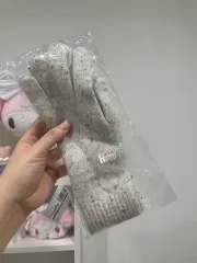 グレー ニット 手袋 新品