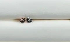 [すべて] 外科的 ブラックハート ピアス シルバー 新品 ブラック