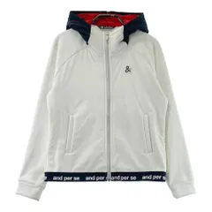 サイズ：M AND PER SE アンパスィ  フード付き 裏起毛 中綿切替ジャケット  ホワイト系 [240101605872] ゴルフウェア レディース ストスト