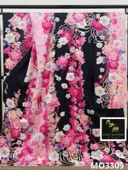 振袖 松田聖子 ラメ刺繍 金彩 身丈175cm ロングサイズ MO3309 - メルカリ