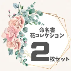 【2枚セット専用ページ】命名書 花コレクション