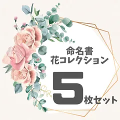 【5枚セット専用ページ】命名書 花コレクション