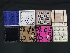 ■新品同様～■  CELINE セリーヌ ジバンシィ マイケルコース 等 マカダム柄 総柄 等 ハンカチ 7枚セット まとめ売り DI9847