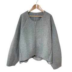 美品 25SS SLOBE IENA スローブイエナ ダンボールノーカラーブルゾン グレー レディース 古着 中古 USED