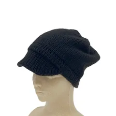 美品 Miu Miu ミュウミュウ ニットキャップ S ブラック レディース 古着 中古 USED