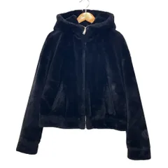 良品 UGG RTW アグ ボアジャケット パーカー XS ブラック レディース 古着 中古 USEDのサムネイル