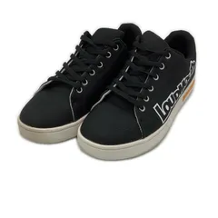 中古 ラウドマウス LOUDMOUTH ゴルフシューズ  25cm ブラック サイドロゴ カジュアル スパイクレス [LM-GS0002]