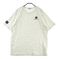 サイズ：50 MARK&LONA マークアンドロナ 2024年モデル 半袖Tシャツ パイル地 レオパード柄 ホワイト系 [240101605984] ゴルフウェア メンズ ストスト