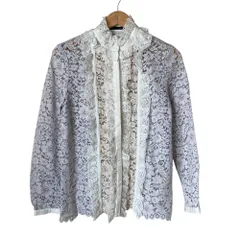 アドニシス　カーディガン　未使用品　adonisis レースモチーフ adonisis アドニシス レースモチーフ トップス ニット カーディガン