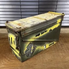 レアお宝品！Vintag！ミリタリー コンテナ 米軍 USA 弾薬庫　収納箱② 736 1965年 アメリカ ビンテージ ミリタリー 米軍 USアーミーフード