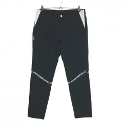 ジャックバニー パンツ 黒×白×グレー ロゴプリント ストレッチ メンズ 5(L) ゴルフウェア Jack Bunny