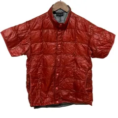 良品 montbell モンベル 800FP U.L.ダウンインナー ハーフスリーブ ジャケット 1101288 サイズXS レッド メンズ 古着 中古 USED